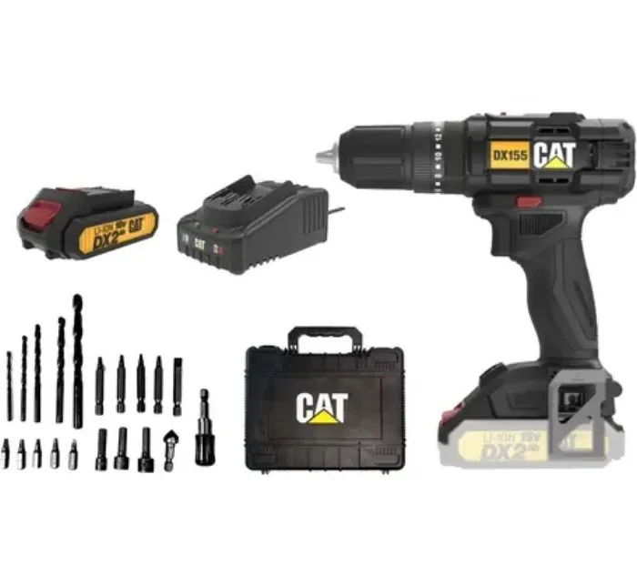 Taladro Atornillador Percutor 13 Mm Dx155 Cat